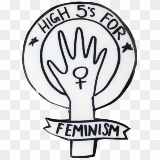 Transparent/sticker Blg Soft Grunge Blg - High 5s For Feminism Clipart