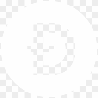 Dogecoin Logo Black And White - Tiff Logo White Clipart