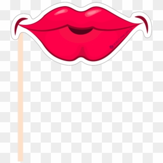 Booth Props Lips Png , Png Download - Science Photo Booth Props Printable Clipart