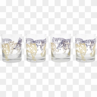Check Out The Deal On Tiger, Tiger Purple And Gold - Pint Glass Clipart