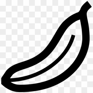This Is A Drawing Of A Single Banana Clipart