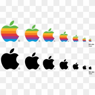 Apple Logo 92782 Free Vector - Same Logo Different Sizes Clipart