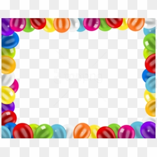 Free Png Download Border Frame With Balloons Png Png - Happy Birthday Border Png Clipart