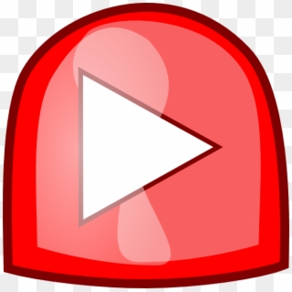 Red Play Button Svg Clip Arts 600 X 599 Px - Png Download