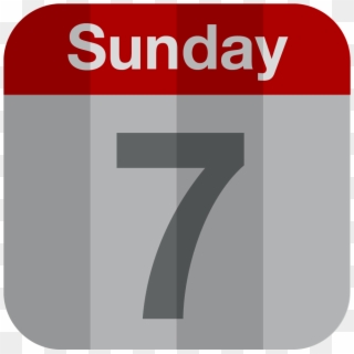 Flat Calendar Icon - Sunday Calendar Png Clipart