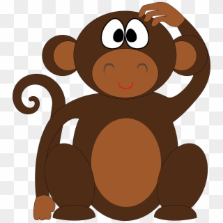 “monkey Mus Know Weh Him Gwine Put Him Tail, Before - Cartoon Animals Clipart