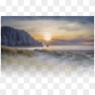 Blurred Image Of Morro Rock Clipart