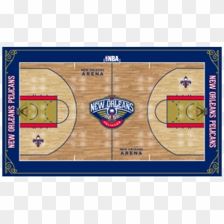 Nop Court - New Orleans Pelicans Home Court Clipart