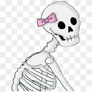 Cutie Skeleton Goth Tran Halloween Transparent Tumblr - Halloween Png Clipart