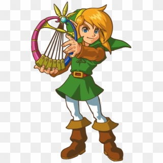 Harp Of Ages - Legend Of Zelda Oracle Of Ages Link Clipart