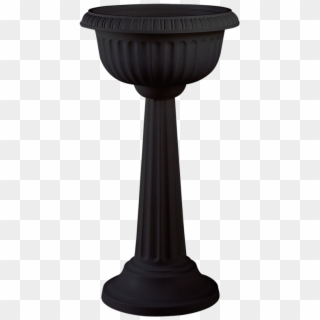 Pedestal Urn In Black - Outdoor Table Clipart