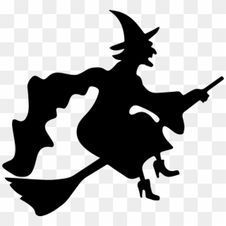 The Depaulia To Ride On The Witchs Broomstick Transparent - Witch On A Broom Clipart