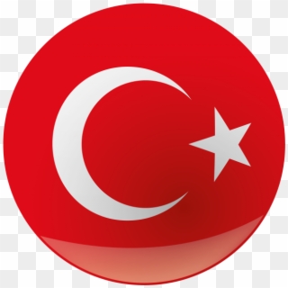 Turkey Round Flag Clipart