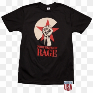 Fist/star Black Men's Ss Tees - Prophets Of Rage T Shirt Clipart