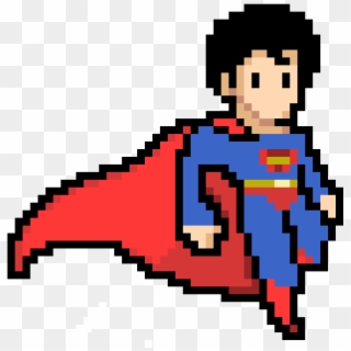 Superman - Superman Pixel Art Clipart