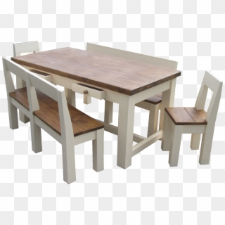 Farmhouse Refectory Table Set Larger Image Clipart