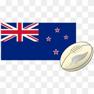 New Zealand Flag Rugby - New Zealand Flag Small Clipart