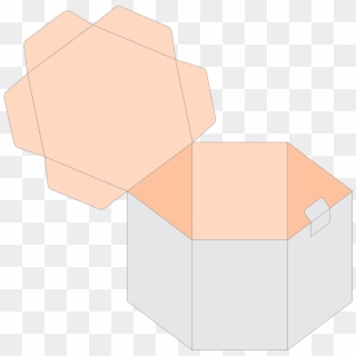Custom Hexagon 2 Pc Boxes - Illustration Clipart