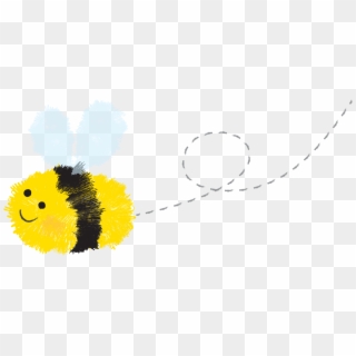 Flying Bee - Mimosa Clipart
