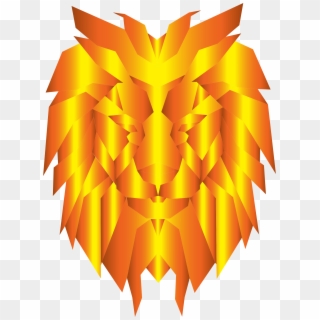 This Free Icons Png Design Of Prismatic Polygonal Lion - Portable Network Graphics Clipart