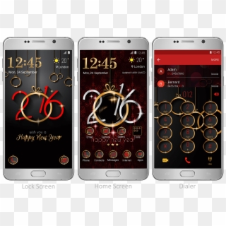 Celebrate The New Year 2016 With This Elegant Black - Steampunk Phone Theme Clipart