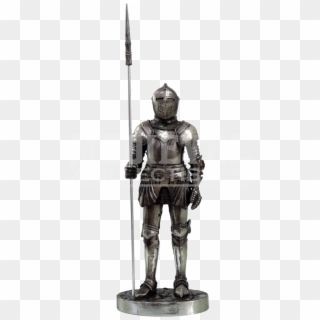 Medieval Knight Spearman Statue - Medieval Spear Man Clipart
