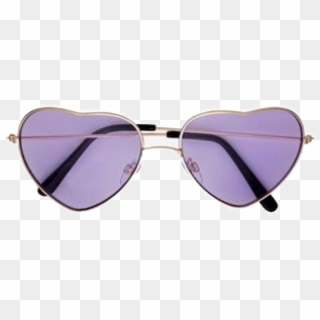 Purple Heart Glasses Png Clipart