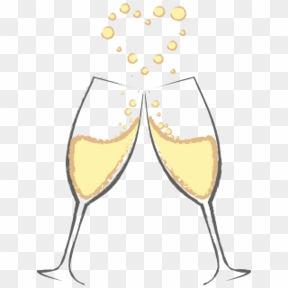 Svg Library Stock Free Clipart Champagne Glasses - Png Download