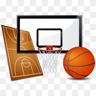 Cartoon Basketball Court - Equipments Used In Basketball Clipart