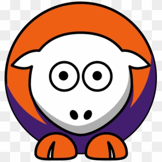 Sheep - Clemson Tigers - Team Colors - College Football Clipart