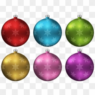 Free Png Christmas Balls Png Set Png - Christmas Ornament Clipart