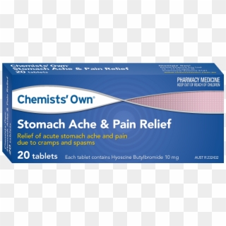 Chemists' Own Stomach Ache & Pain Relief Tablets - Household Supply Clipart