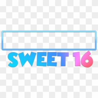 Sweet 16 Gradient - Parallel Clipart