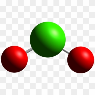 Chloryl Cation From Xtal 2008 Cm 3d Balls Clipart