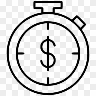 Chronometer Stopwatch Money Dollar Svg Png Icon Free - Dollar Sign Stopwatch Png Clipart