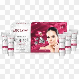 Meglow Diamond Sparkle Facial Kit - Meglow Cream Facial Kit Clipart
