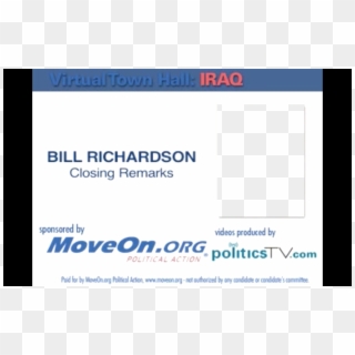 Bill Richardson Closing Remarks Clipart