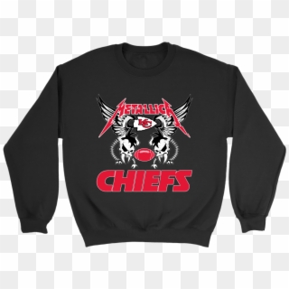 Kansas City Chiefs Metallica Heavy Metal Football Sweatshirt Clipart