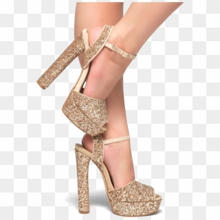 Heels Png Download Image - Gold Glitter Platform Heels Clipart