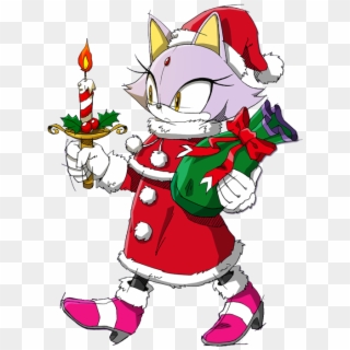 Christmas Bell Clipart - Blaze The Cat Christmas - Png Download