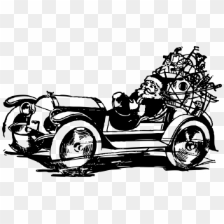 This Free Icons Png Design Of Santa Driving - Santa Claus In A Car Png Clipart