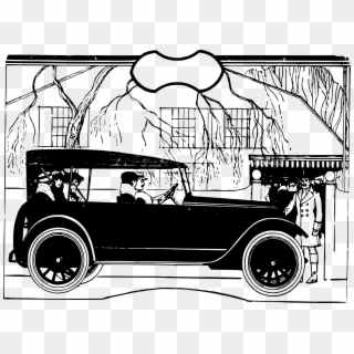 This Free Icons Png Design Of People Drive An Old Car - Voiture Dessin Avec Personne Clipart