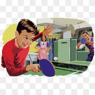Vintage Table Tennis Signs Clipart
