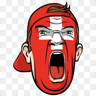 Yelling Swiss Face Clipart