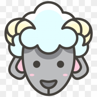 Ram Emoji Icon - Oveja Png Clipart