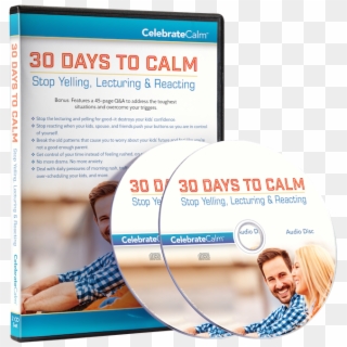 30 Days To Calm - Flyer Clipart