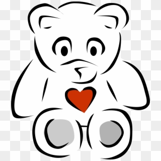 Teddy Bear Black And White Black And White Pictures - Teddy Bear Line Art Clipart