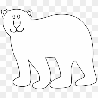 Polar Bear Black And White Clipart Collection - Png Download