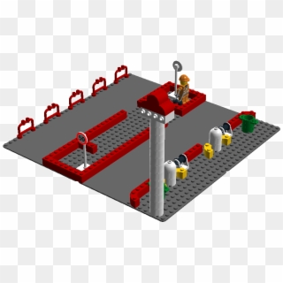 Simple Gas Station - Lego Clipart