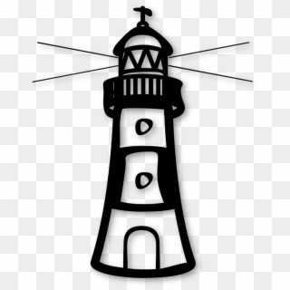 Lighthouse Clipart / Coloring Page Free - Lighthouse - Png Download